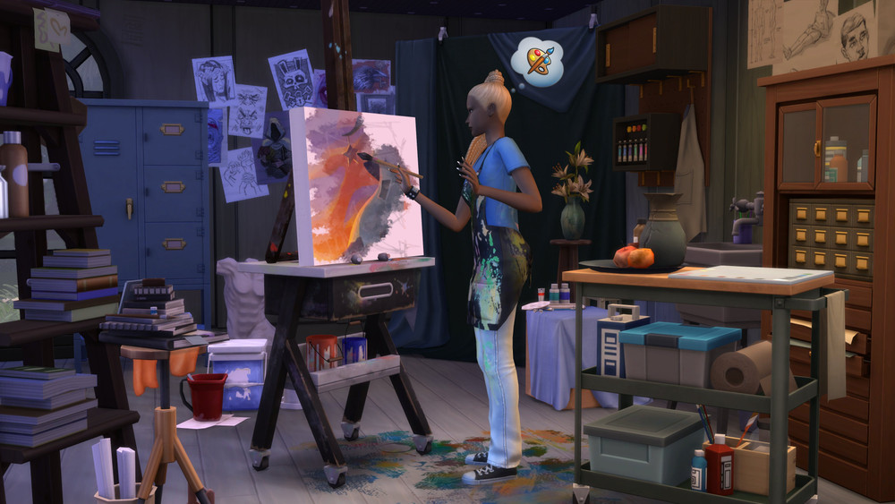 The Sims 4 Storybook Nursery Kit and Artist Studio Kit DLC launch on September 19