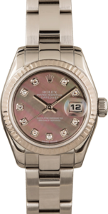 Ladies Rolex Oyster Perpetual 179174 Diamond Dial