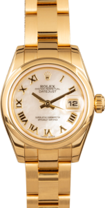 Used Ladies Rolex Datejust 179168 Yellow Gold