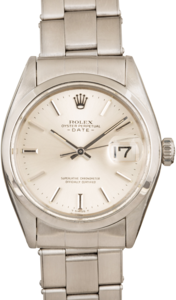 Mens Rolex Date 1500 Silver Dial