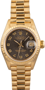 Ladies Rolex President 69178 Black Jubilee Dial