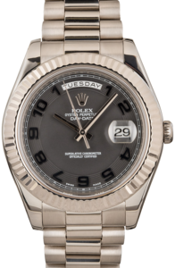 Rolex President Day-Date II Ref 218239 Black Dial