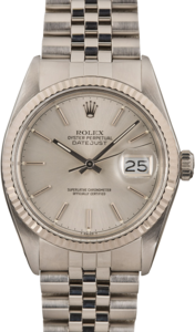 Used Rolex Datejust 16014 Silver Dial