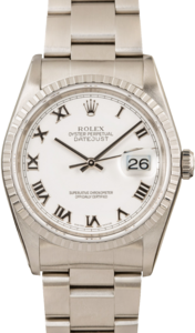 Rolex Datejust 16220 Engine Turned Bezel