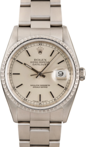 Pre-Owned Rolex Datejust 16220 Engine Turned Bezel