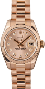 Ladies Rolex Datejust 179175 Everose Gold