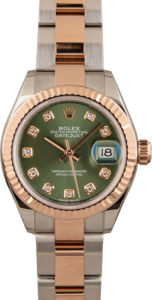 Rolex Datejust 279171 Olive Diamond Dial