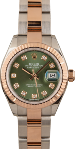 Rolex Datejust 279171 Olive Diamond Dial