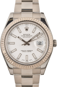 Rolex Datejust II 116334 41MM White Dial