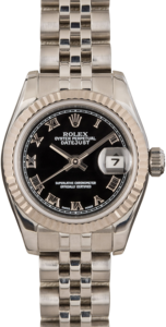 Rolex Datejust 179174 Black Roman Dial