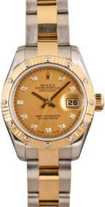 Rolex Lady Datejust 179313 Fluted Diamond Bezel