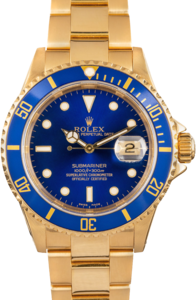 Rolex Submariner 16618 Yellow Gold