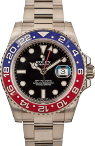 Rolex GMT- Master II Ref 116719 White Gold Oyster Pepsi